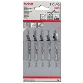 Bosch T101AO 5'li Paket Dekupaj Testeresi Bıçağı