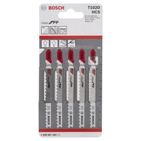 Bosch T102D 5'li Paket Dekupaj Testeresi Bıçağı