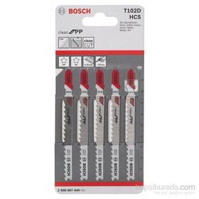 Bosch T102D 5'li Paket Dekupaj Testeresi Bıçağı