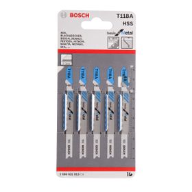 Bosch T118A 5'li Paket Dekupaj Testeresi Bıçağı