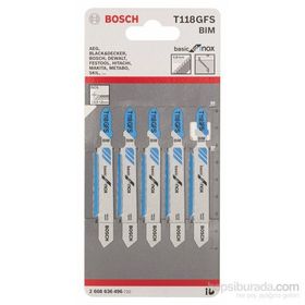 Bosch T118B 5'li Metal Dekupaj Testere Bıçağı