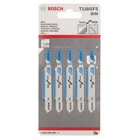 Bosch T118B 5'li Metal Dekupaj Testere Bıçağı