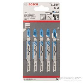 Bosch T118BF 5'li Paket Dekupaj Testeresi Bıçağı