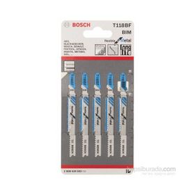 Bosch T118BF 5'li Paket Dekupaj Testeresi Bıçağı