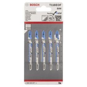 Bosch T118EOF 5'li Paket Dekupaj Testeresi Bıçağı