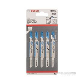 Bosch T118G 5'li Paket Dekupaj Testeresi Bıçağı