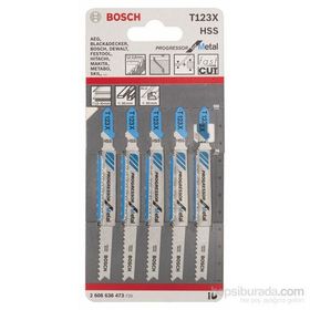 Bosch T123XF 5'li Paket Dekupaj Testeresi Bıçağı