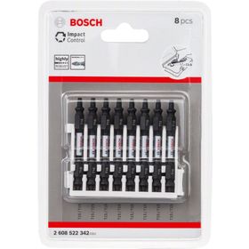 Bosch T15 65 mm 8'li Impact Control Serisi Çift Taraflı Vidalama Ucu