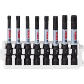 Bosch T15 T20x2 T25x2 T30x2 T40 50 mm 8'li Impact Control Serisi Vidalama Ucu