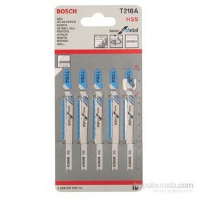 Bosch T218A 5'li Paket Dekupaj Testeresi Bıçağı