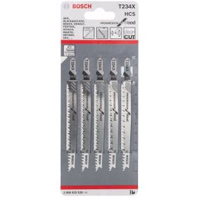 Bosch T234X 5'li Paket Dekupaj Testeresi Bıçağı