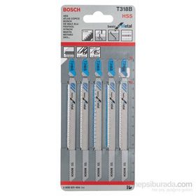 Bosch T318B 5'li Paket Dekupaj Testeresi Bıçağı