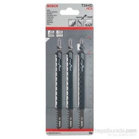 Bosch T344D 3'lü Paket Dekupaj Testeresi Bıçağı