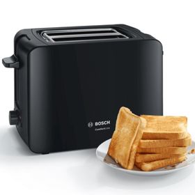 Bosch TAT6A113 Comfort Line Kompakt 1080 W 2 Dilim Hazneli Ekmek Kızartma Makinesi Siyah