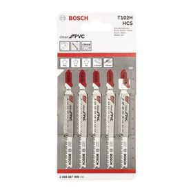 Bosch Temiz Kesim Serisi Pvc İçin T 102 H 5 Li Paket Dekupaj Testeresi Bıçağı
