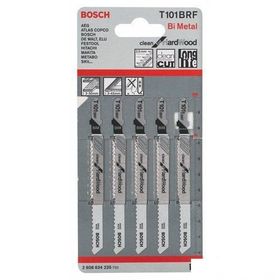 Bosch Temiz Kesim Serisi Sert Ahşap İçin T 101 Brf 5 Li Paket Dekupaj Testeresi Bıçağı