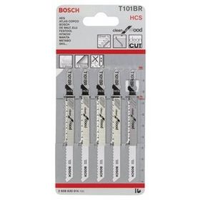 Bosch Temiz Kesim Serisi Sert Ahşap İçin T 101 Brf 5 Li Paket Dekupaj Testeresi Bıçağı