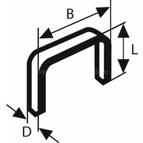 Bosch Tip 53 11.4x0.74x6 mm İnce Zımba Teli