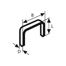 Bosch Tip 53 11.4x0.74x6 mm İnce Zımba Teli