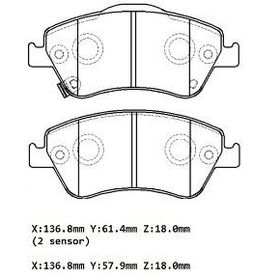 Bosch Toyota Auris 1.4 D4D 2006-2012 Ön Fren Balatası