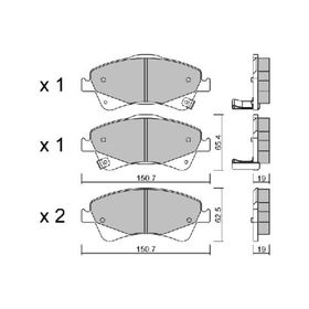Bosch Toyota Auris 2007-2012 Benzinli Ön Fren Balatası