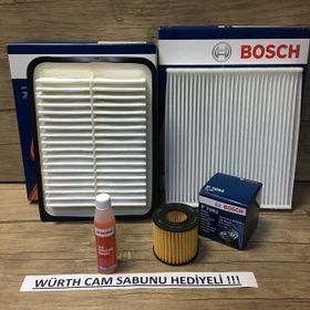Bosch Toyota Avensis 1.6 2009 2016 Filtre Bakım Seti
