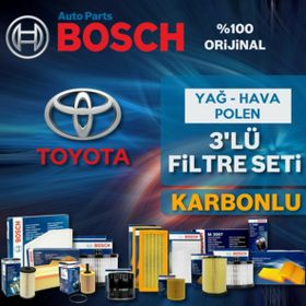 Bosch Toyota Avensis 2.0 2010 2012 Filtre Bakım Seti