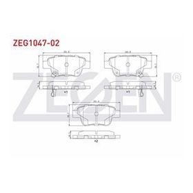 Bosch Toyota Avensis 2003-2008 Arka Fren Balatası