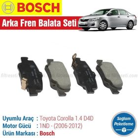 Bosch Toyota Corolla 1.4 D4D 2007-2012 Arka Fren Balatası