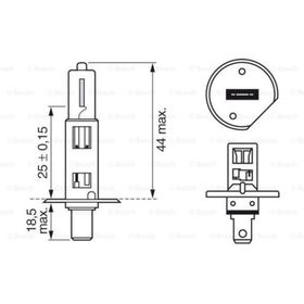 Bosch Trucklight 24 V H1 70 W P14.5S H1 Ampul