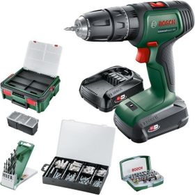 Bosch UniversalImpact 18 V 2x1.5 Ah Akülü Matkap + 210 Parça Aksesuar