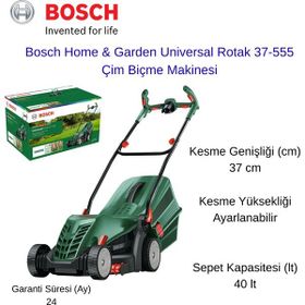 Bosch UniversalRotak 37-555 1400 W Elektrikli Çim Biçme Makinesi