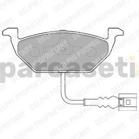 Bosch Volkswagen Caddy 1.9 TDI 2004-2010 Ön Fren Balatası