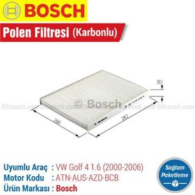 Bosch Volkswagen Golf 4 1.6 16V 2000 2006 Filtre Bakım Seti