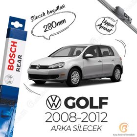 Bosch Volkswagen Golf 6 Arka 2009 2012 Rear A282H Silecek