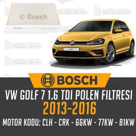 Bosch Volkswagen Golf 7 1.6 TDI 2013-2016 Polen Filtresi