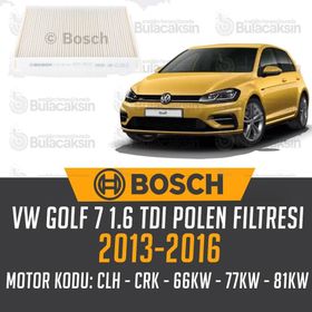 Bosch Volkswagen Golf 7 1.6 TDI 2013-2016 Polen Filtresi