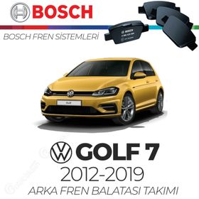 Bosch Volkswagen Golf 7 2012 - 2019 Arka Fren Balata Takımı