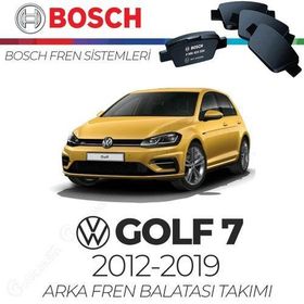 Bosch Volkswagen Golf 7 2012 - 2019 Arka Fren Balata Takımı
