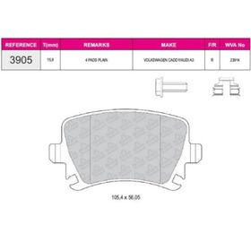 Bosch Volkswagen Golf VI 1.6 2008-2012 Arka Fren Balatası