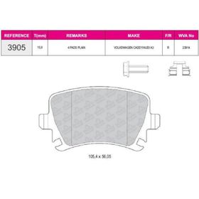 Bosch Volkswagen Golf VI 1.6 2008-2012 Arka Fren Balatası
