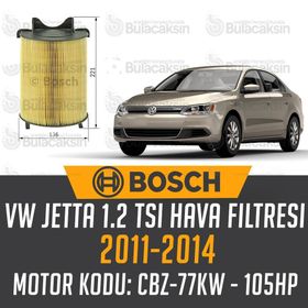 Bosch Volkswagen Jetta 1.2 TSI 2011-2014 Hava Filtresi