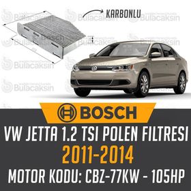 Bosch Volkswagen Jetta 1.2 TSI 2011-2014 Polen Filtresi