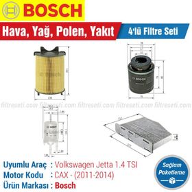 Bosch Volkswagen Jetta 1.4 TSI 2011 2014 Filtre Bakım Seti