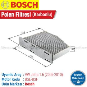 Bosch Volkswagen Jetta 1.6 2006 2010 Filtre Bakım Seti