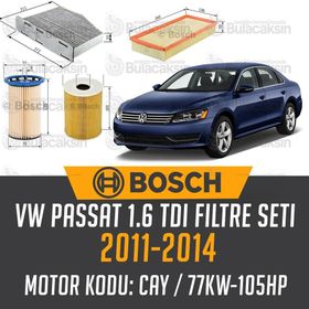 Bosch Volkswagen Passat 1.6 TDI 2011 2014 Filtre Bakım Seti