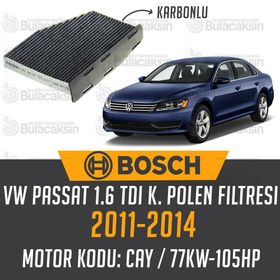 Bosch Volkswagen Passat 1.6 TDI 2011-2014 Karbonlu Polen Filtresi