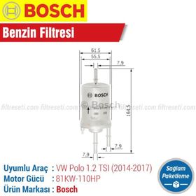 Bosch Volkswagen Polo 1.2 TSI 2014-2017 Benzin Filtresi