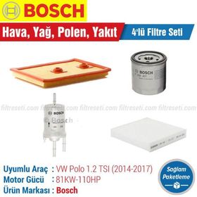 Bosch Volkswagen Polo 1.2 TSI 2014 2017 Filtre Bakım Seti