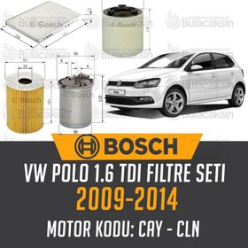Bosch Volkswagen Polo 1.6 TDI 2009 2014 Filtre Bakım Seti